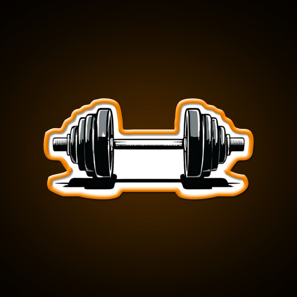 Dumbbell Gym Fitness Led Neon Sign Rgb Color