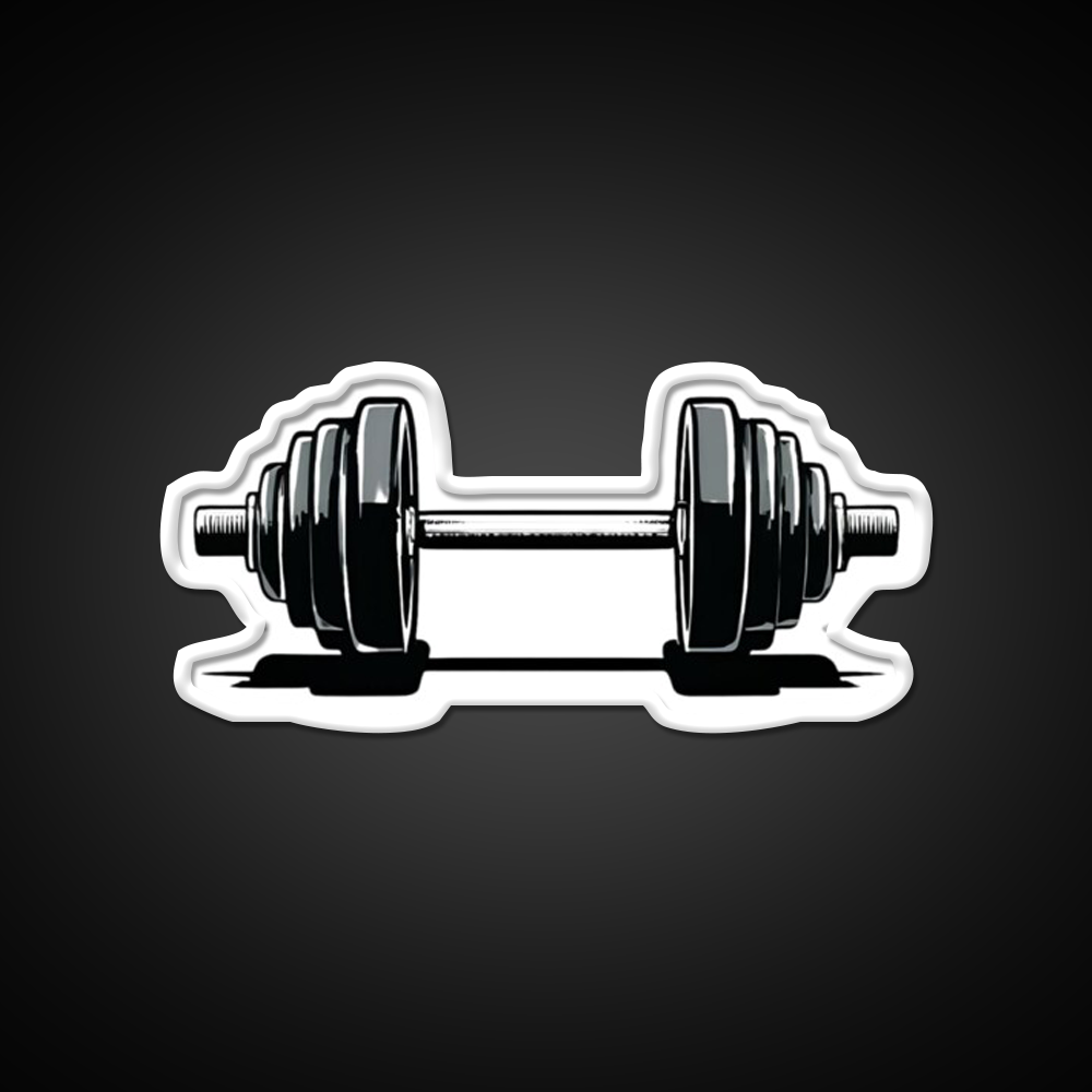 Dumbbell Gym Fitness Led Neon Sign Rgb Color