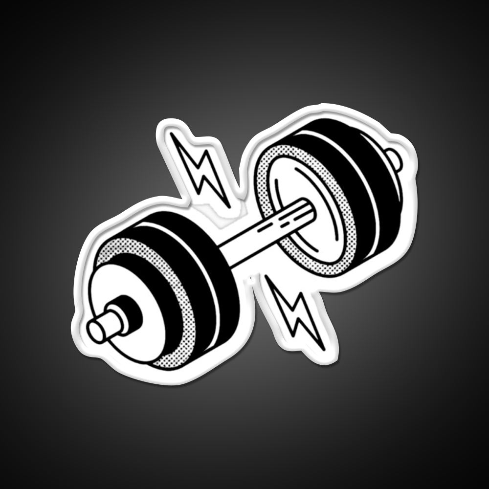 Dumbell Gym Fitness Led Neon Sign Rgb Color