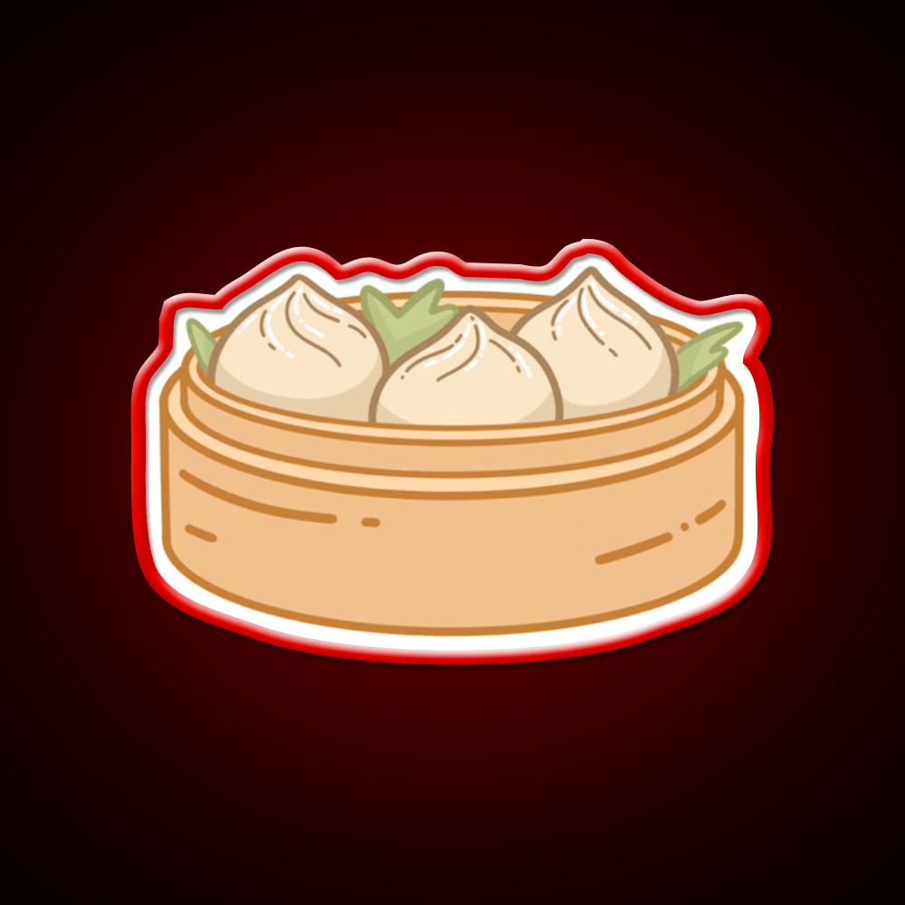 Dumpling Xiaolongbao Snack Food Led Neon Sign Rgb Color - Shineneon