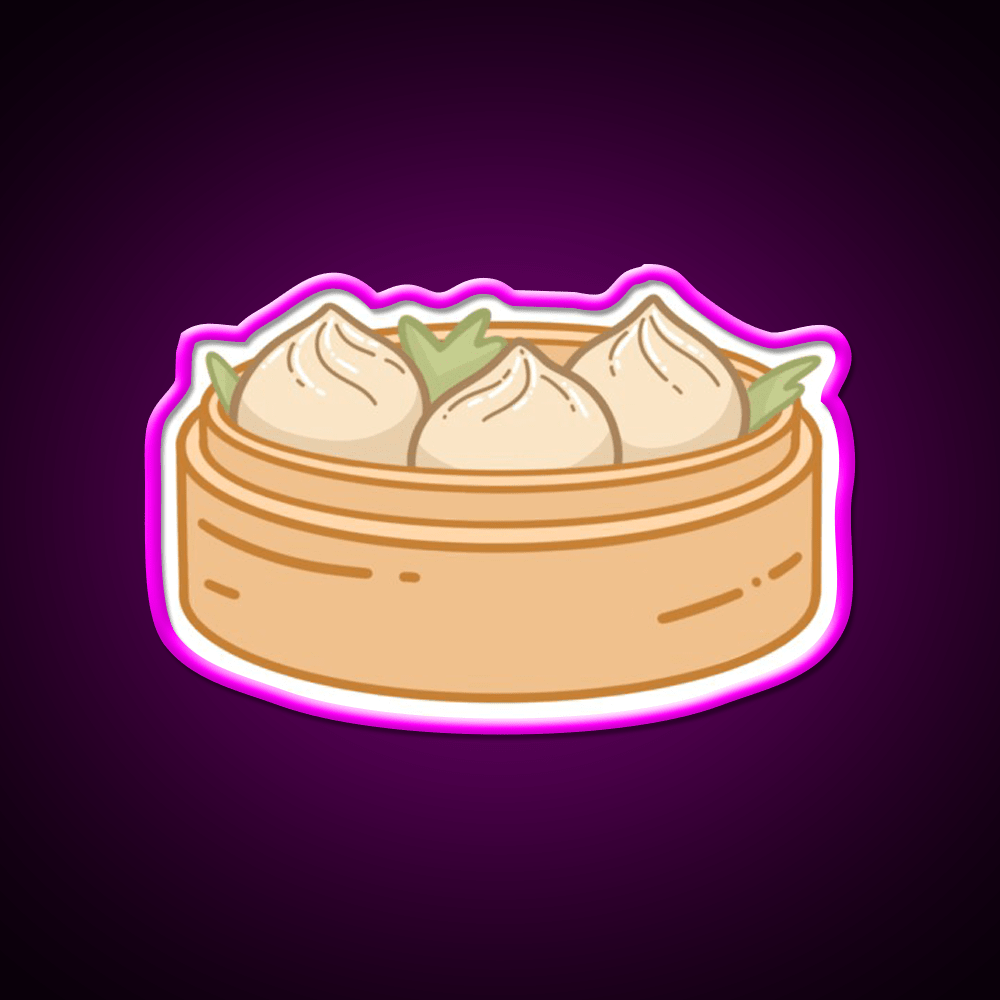 Dumpling Xiaolongbao Snack Food Led Neon Sign Rgb Color - Shineneon