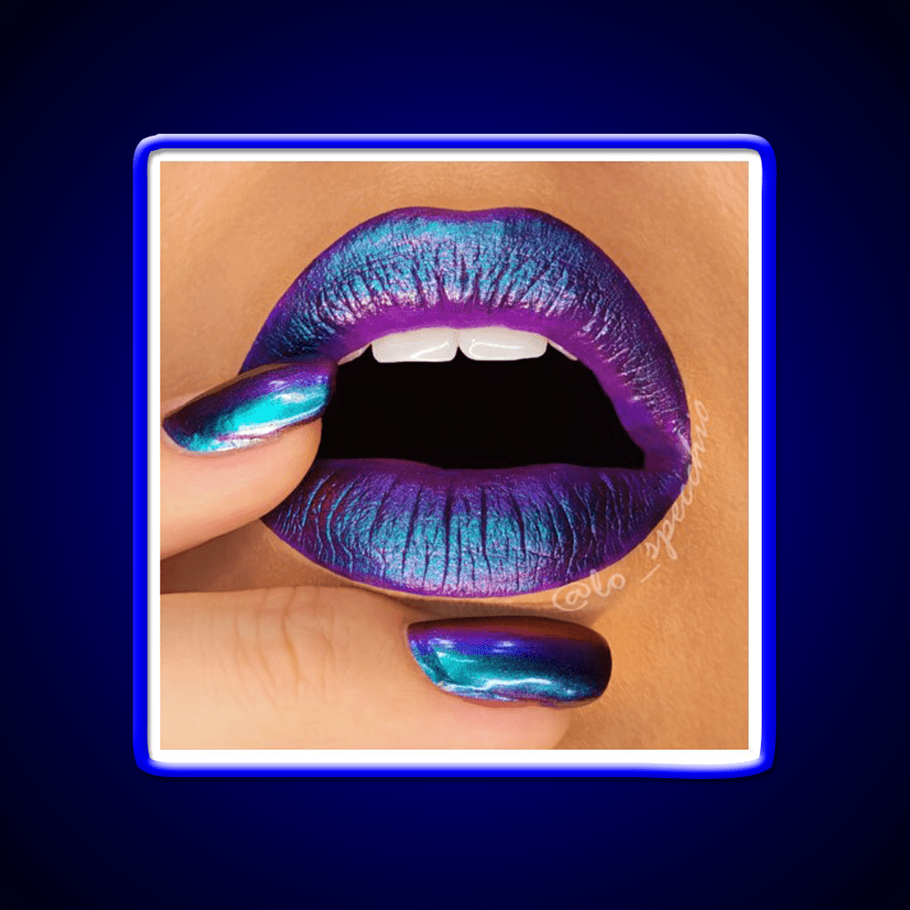 Duochrome Lips And Nail Salon Led Neon Sign Rgb Color - Shineneon