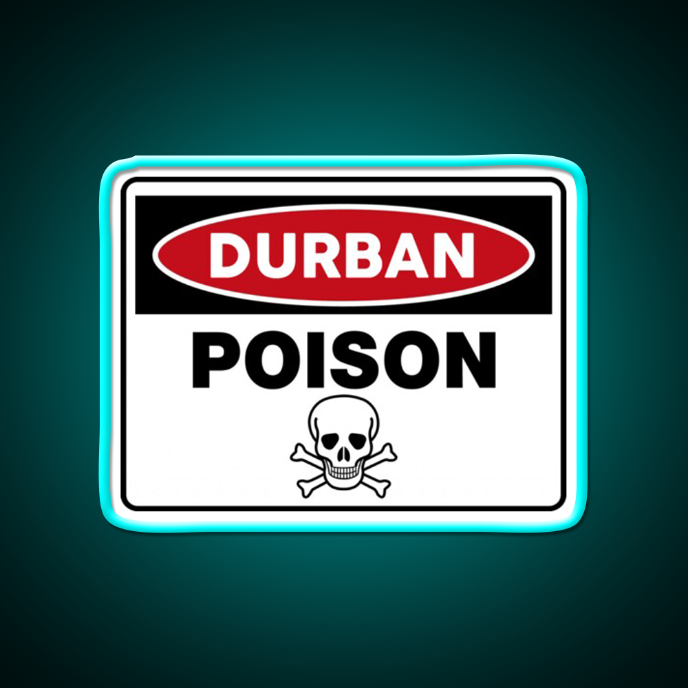 Durban Poison Hemp Inspired Green Leaf Led Neon Sign Rgb Color