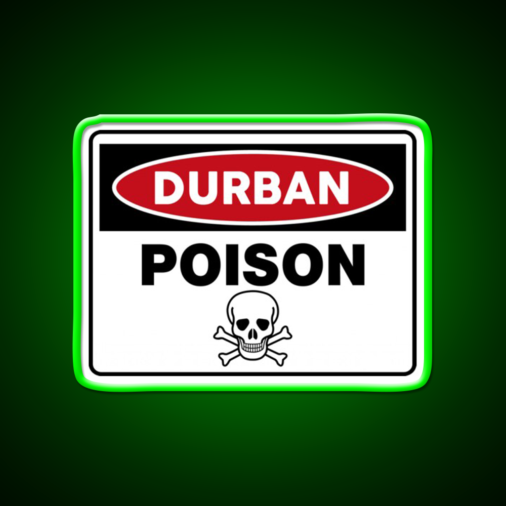 Durban Poison Hemp Inspired Green Leaf Led Neon Sign Rgb Color - LED neon sign view 8
