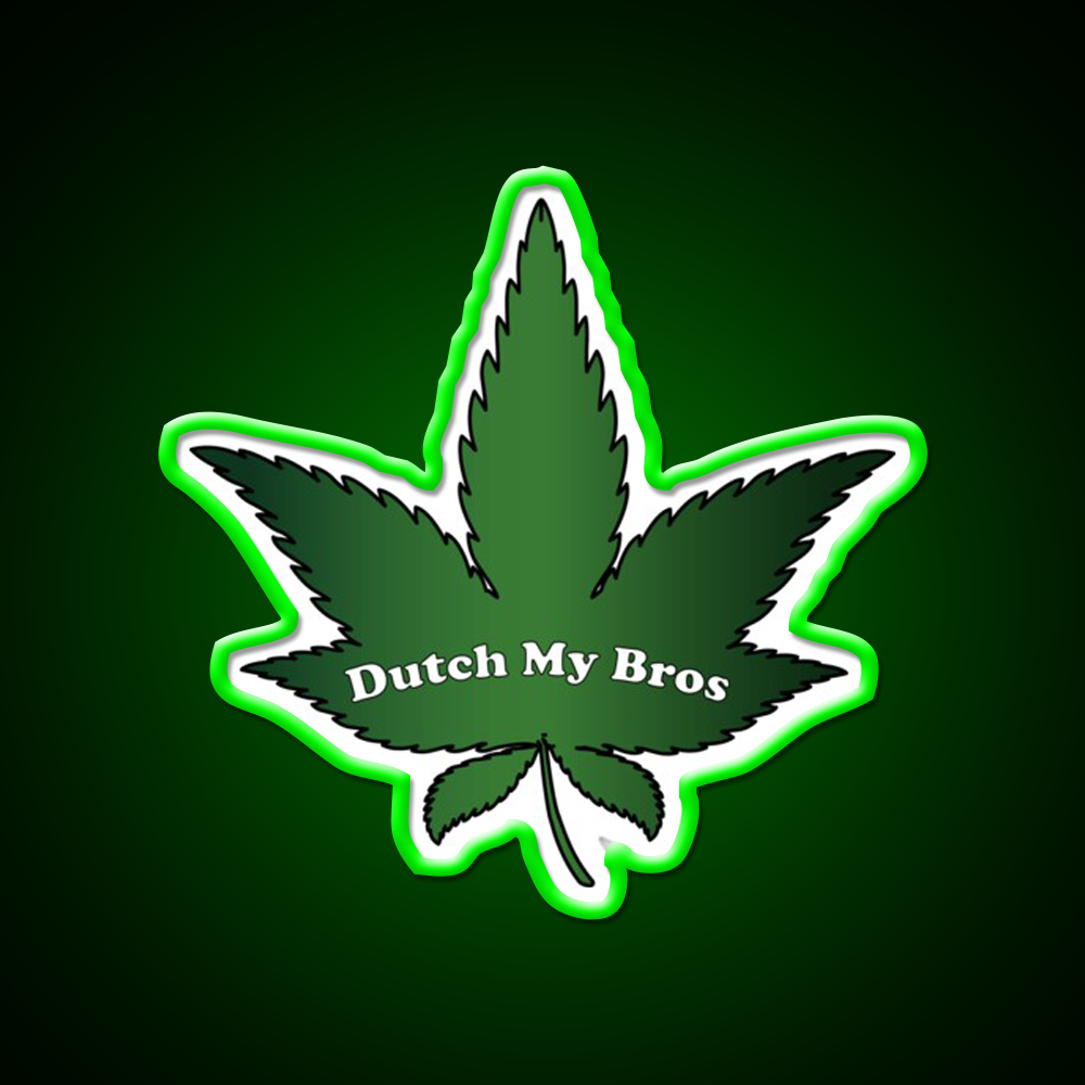 Dutch My Bros Hemp Inspired Green Leaf Led Neon Sign Rgb Color - LED neon sign view 8
