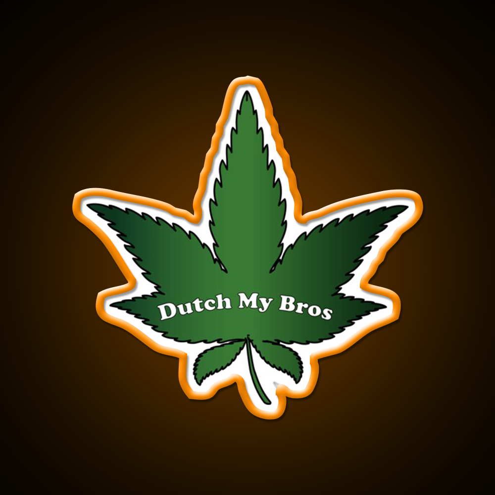 Dutch My Bros Hemp Inspired Green Leaf Led Neon Sign Rgb Color - LED neon sign view 6
