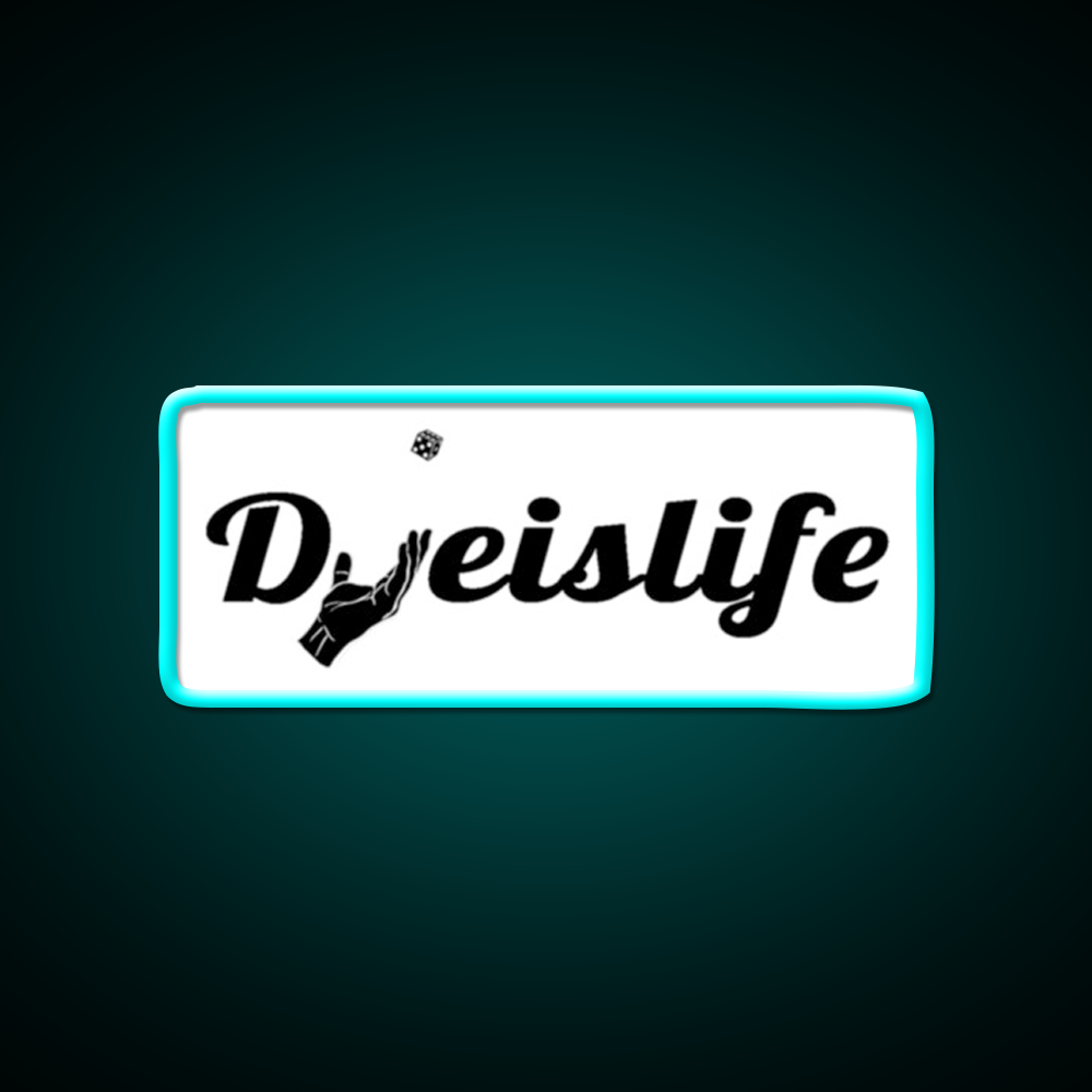Dye Is Life Beer Bar Decor Led Neon Sign Rgb Color - Size and dimension reference