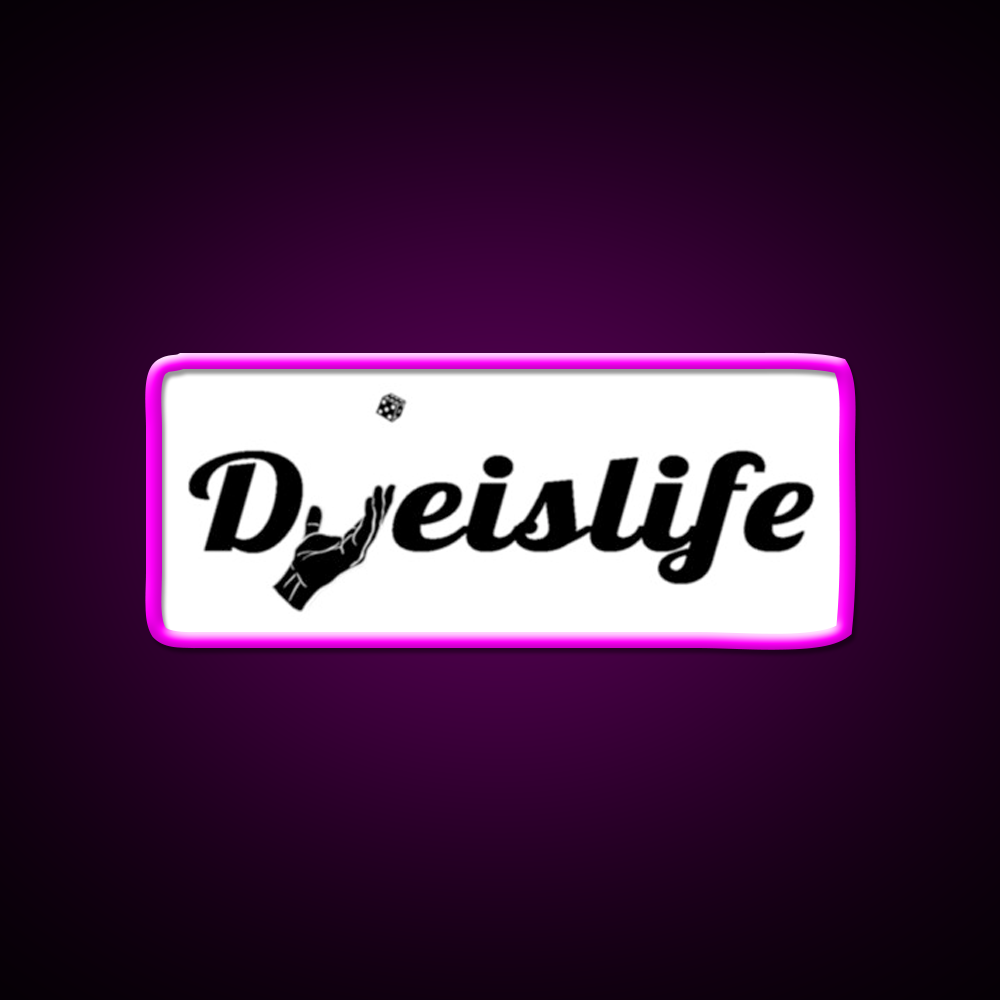 Dye Is Life Beer Bar Decor Led Neon Sign Rgb Color - Neon sign mounted on wall in room