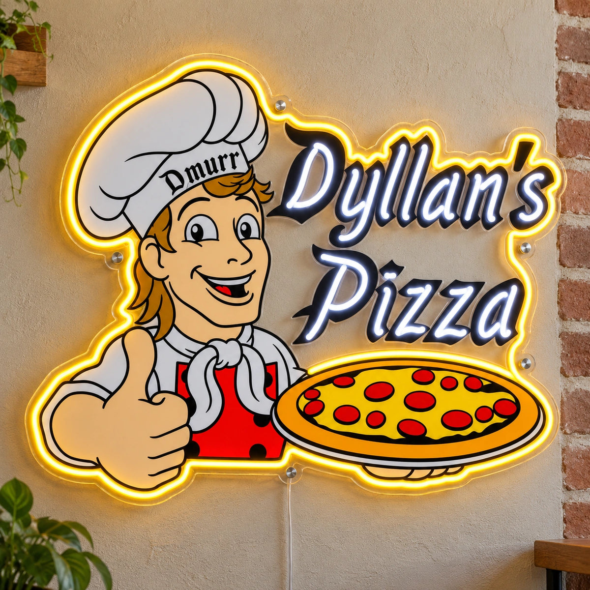 Dyllan'S Pizza Custom LED Neon Sign | 648a000d98f65ebfaff4ff82a0356a87523f5225b97eb00fda60db6d95b7d5c9 | natural_light