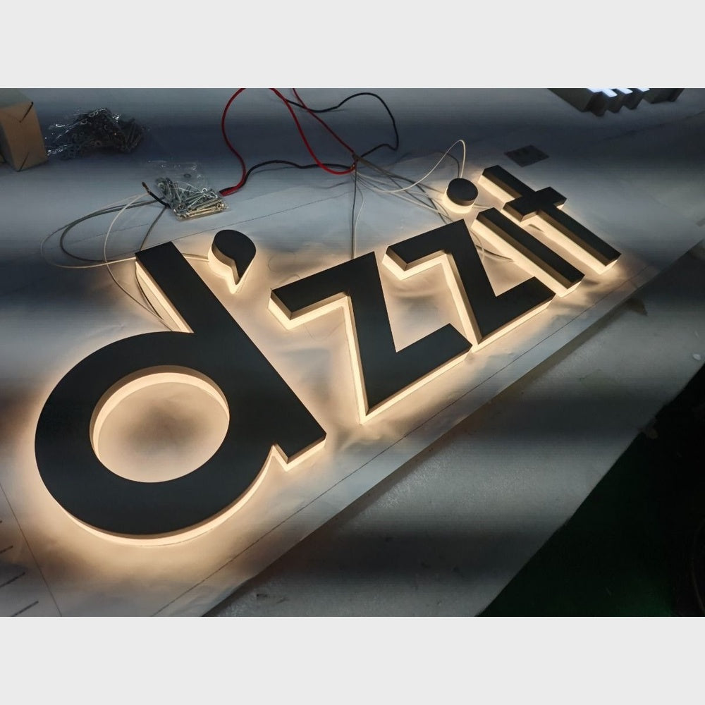 Dzzit 3D Backlit Channel Letters Led Light Sign
