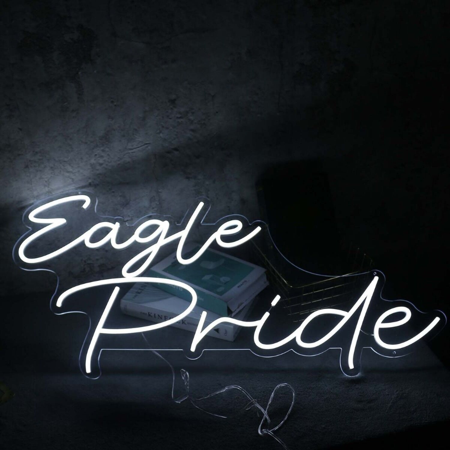Eagle Pride White Led Neon Sign - Shineneon