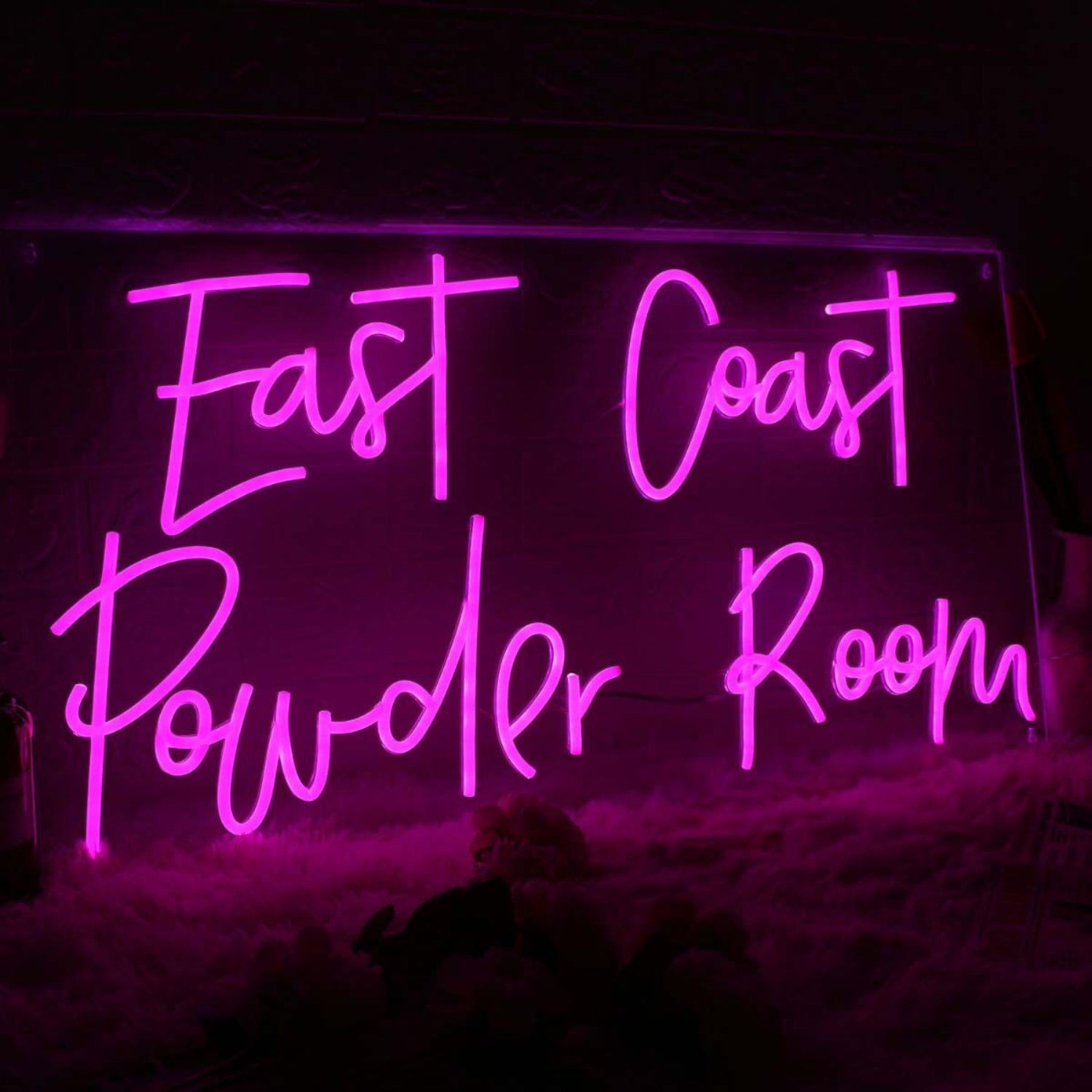 East Coast Pouder Room Pink Led Neon Sign | Shineneon