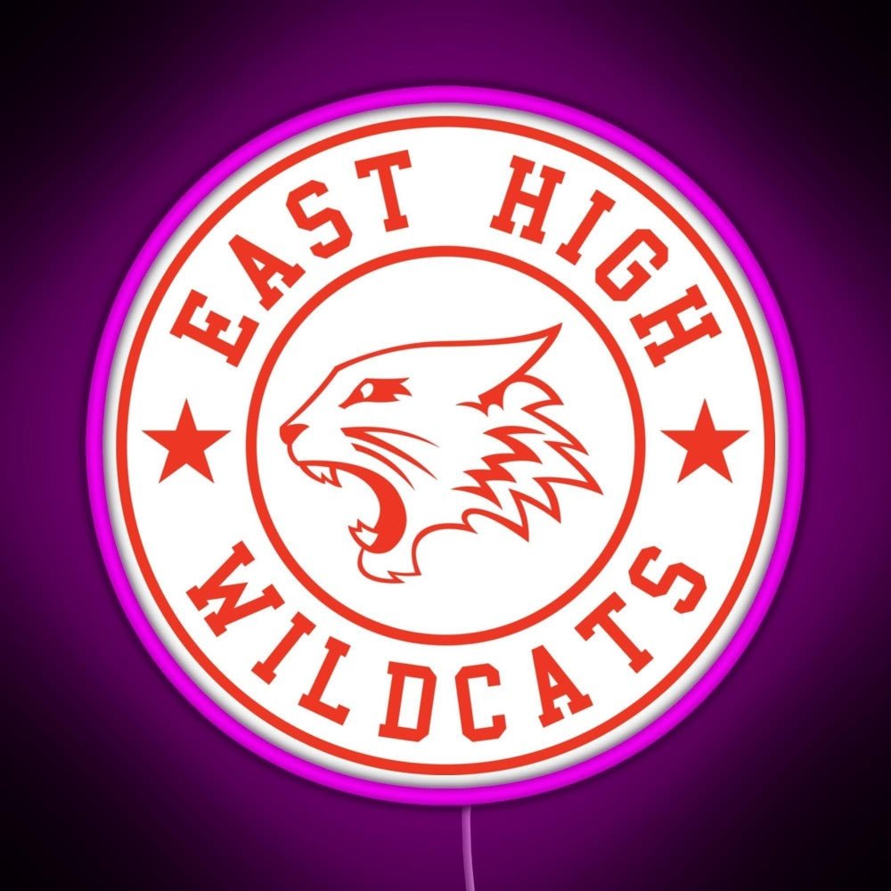 East High Wildcats Rgb Led Neon Sign Pop Wall Art - Shineneon