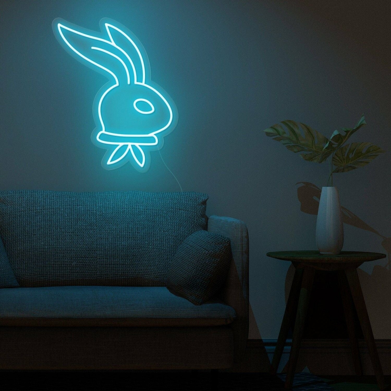 Easter Celebration And Decor Long Ear Bunny Neon Sign | Shineneon