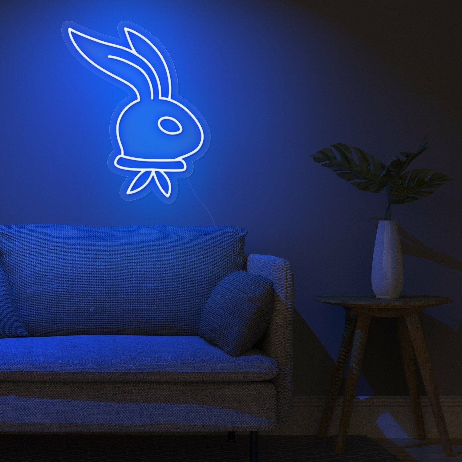 Easter Celebration And Decor Long Ear Bunny Neon Sign | Shineneon