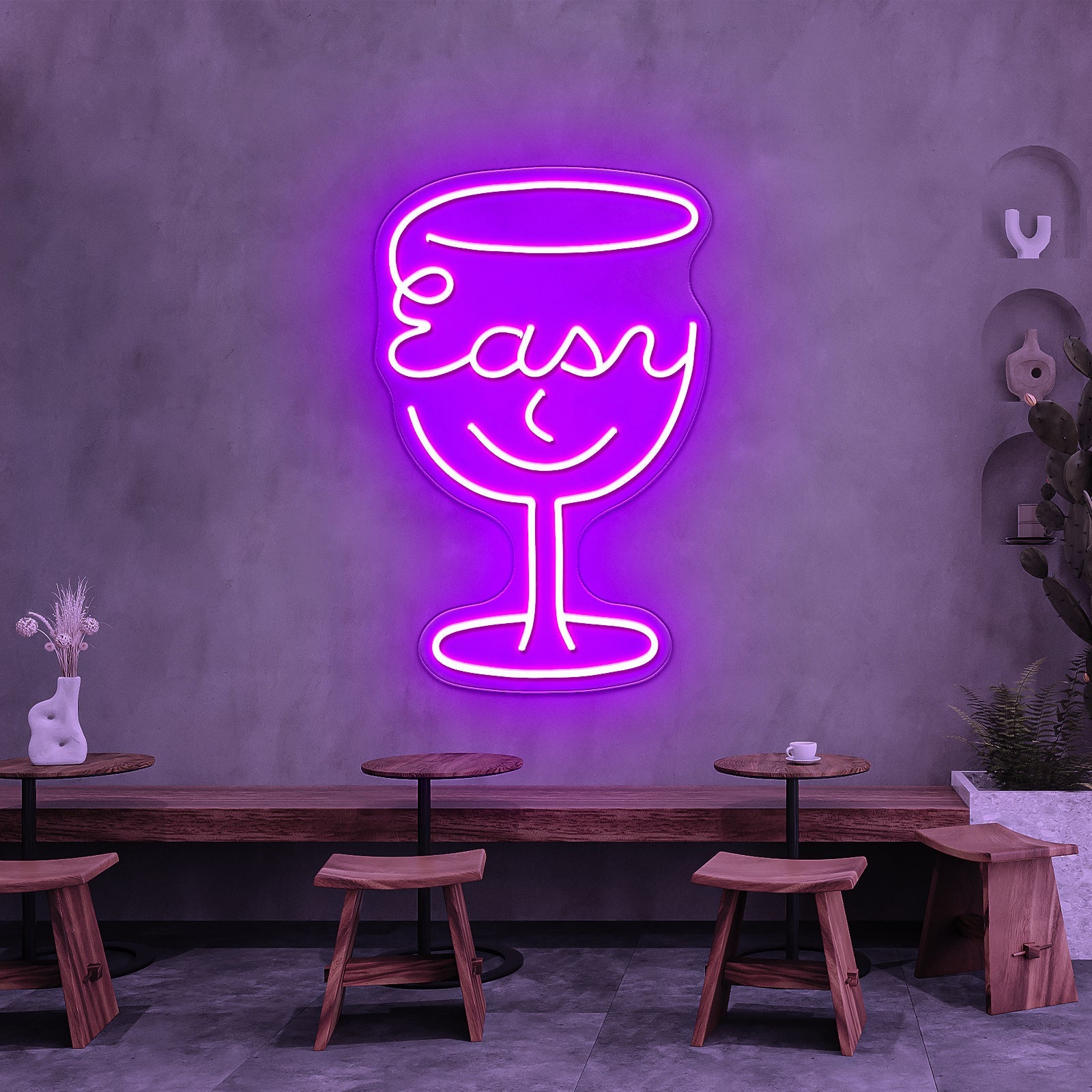 Easy Cup Shape Artistic Neon Signs Wall Art Led Signs - Shineneon