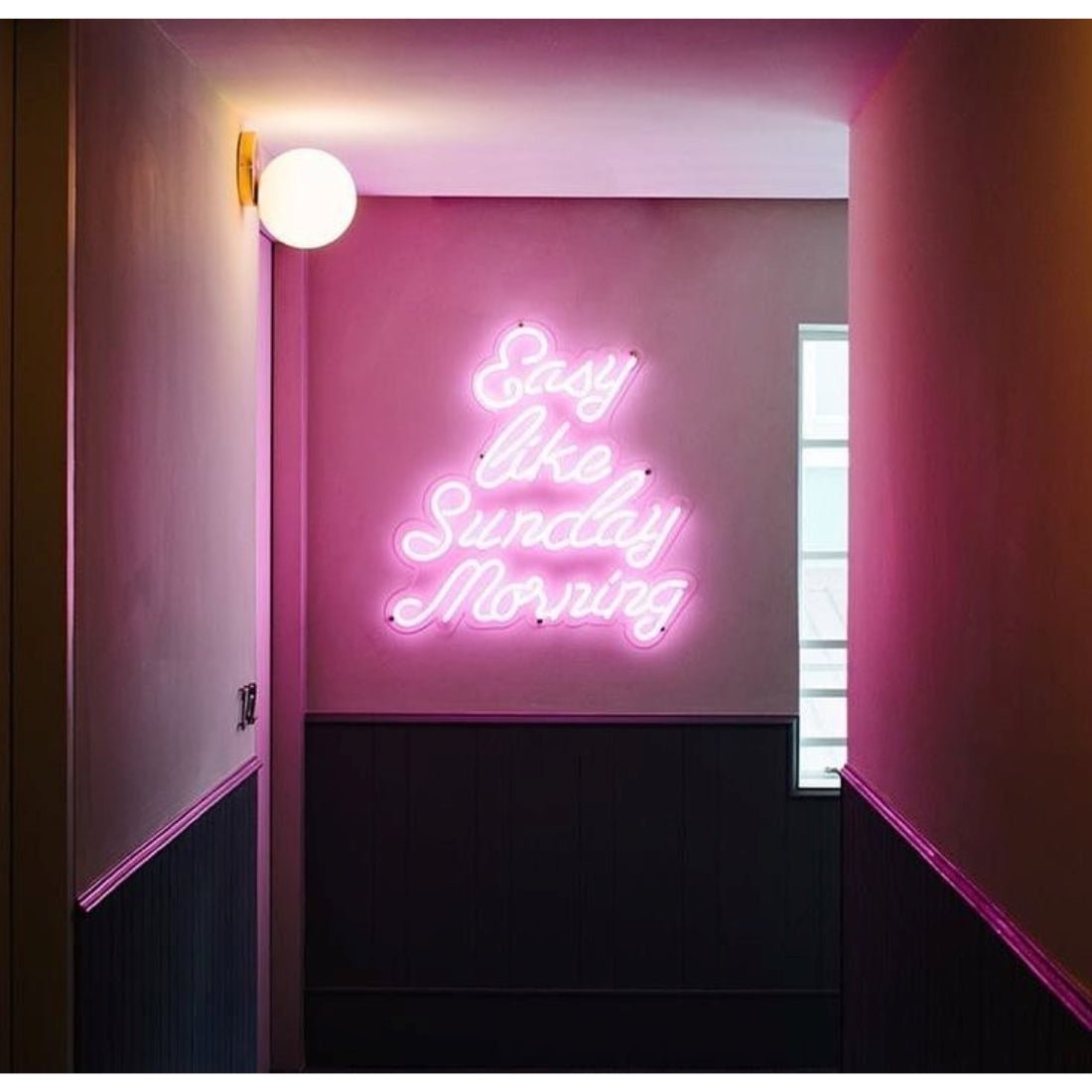 Easy Like Sunday Morning Led Sign Business Neon Sign - Shineneon