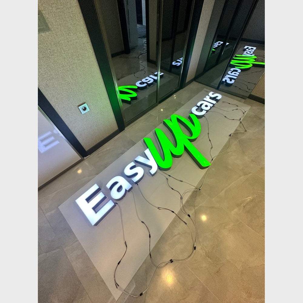 Easy Up Cars 3D Frontlit Channel Letters Led Light Sign