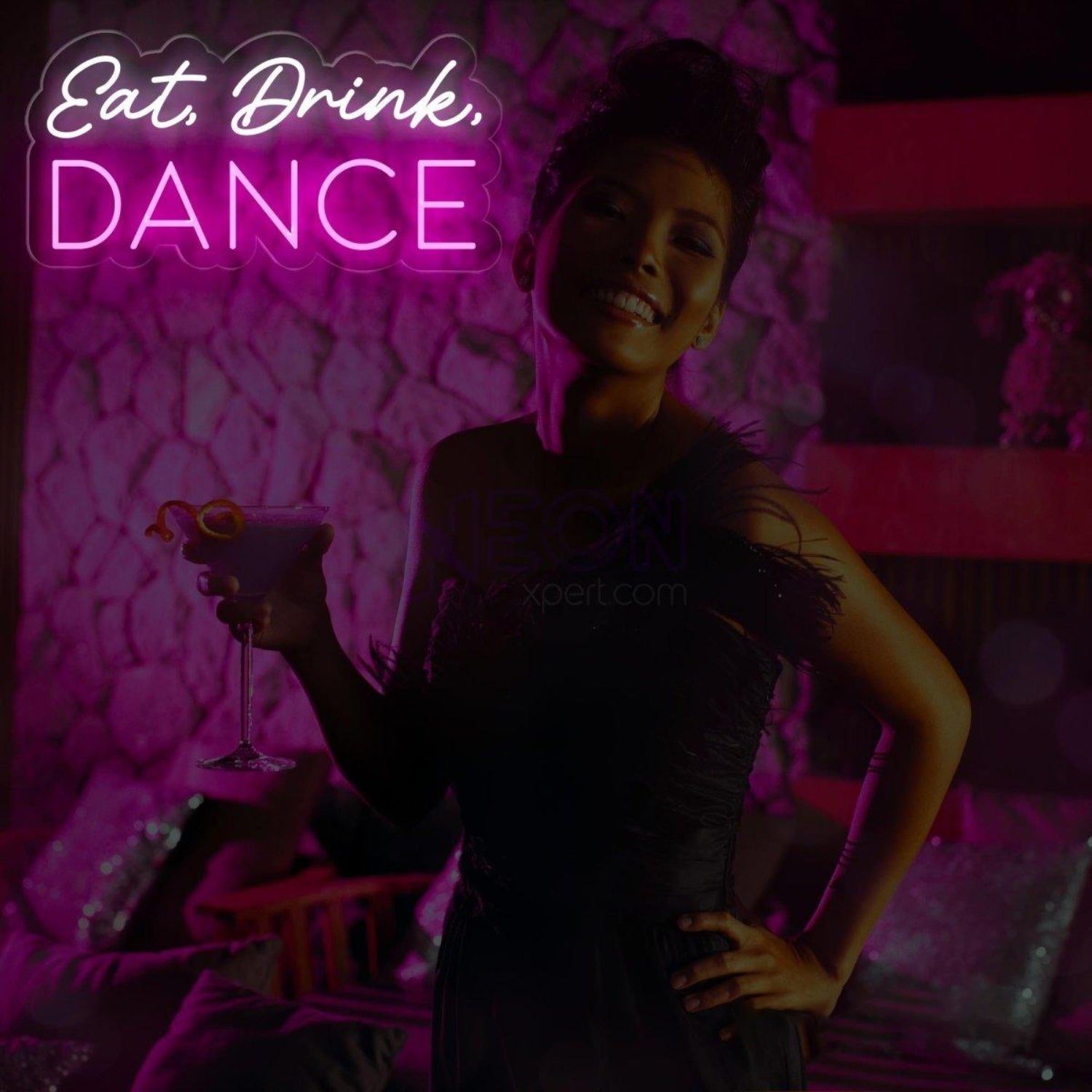 Eat Drink Dance Dual-Color Led Neon Sign Bar Club Party Wall Decor | Shineneon