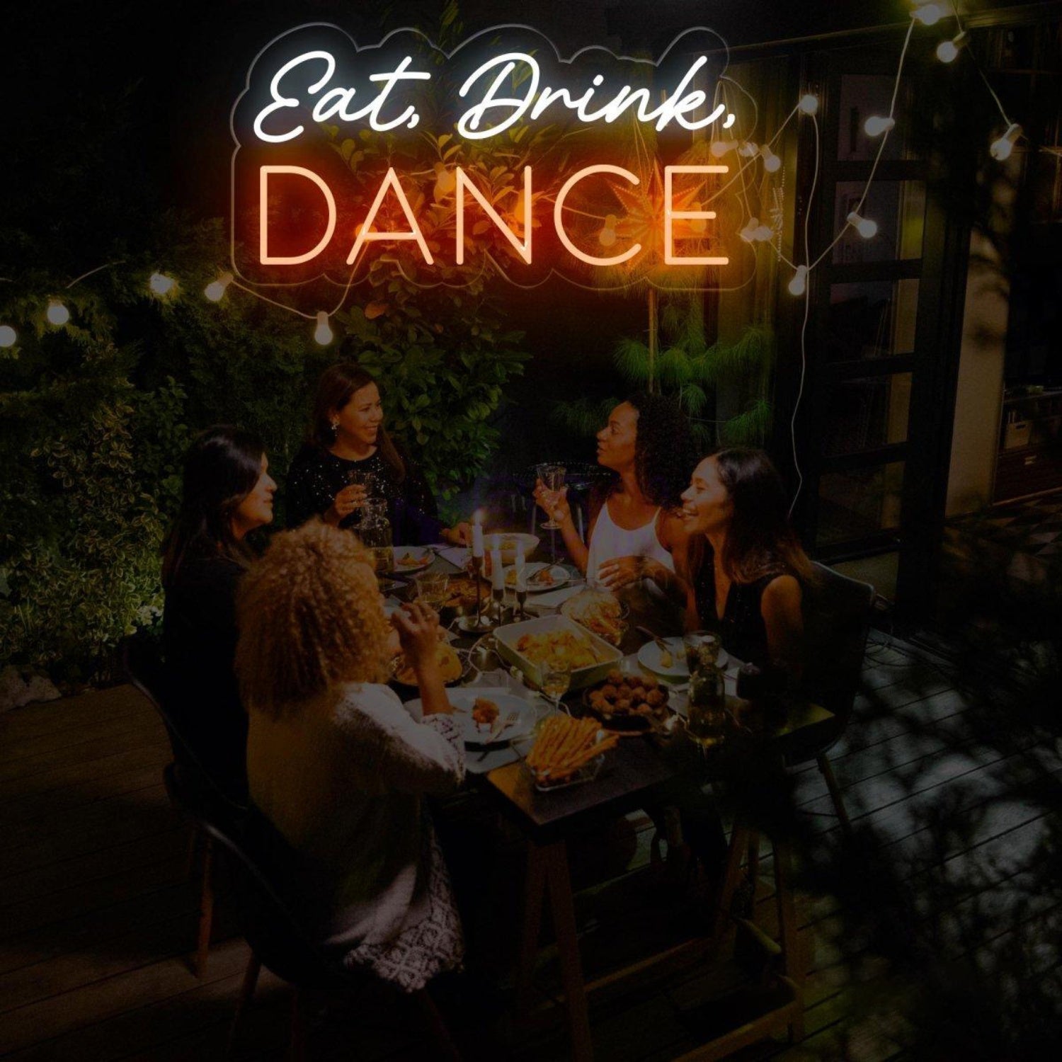 Eat Drink Dance Dual-Color Led Neon Sign Bar Club Party Wall Decor | Shineneon