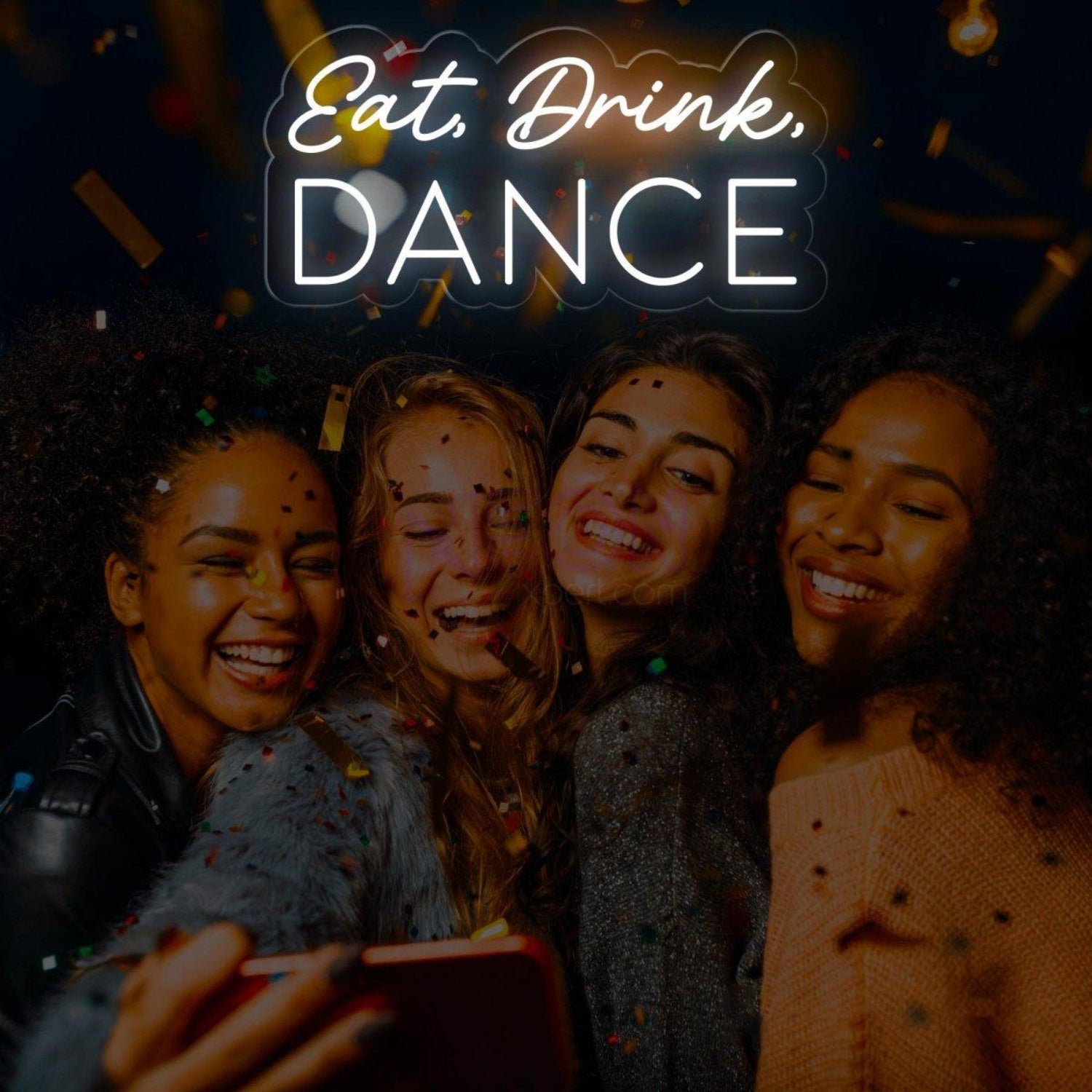 Eat Drink Dance Dual-Color Led Neon Sign Bar Club Party Wall Decor | Shineneon