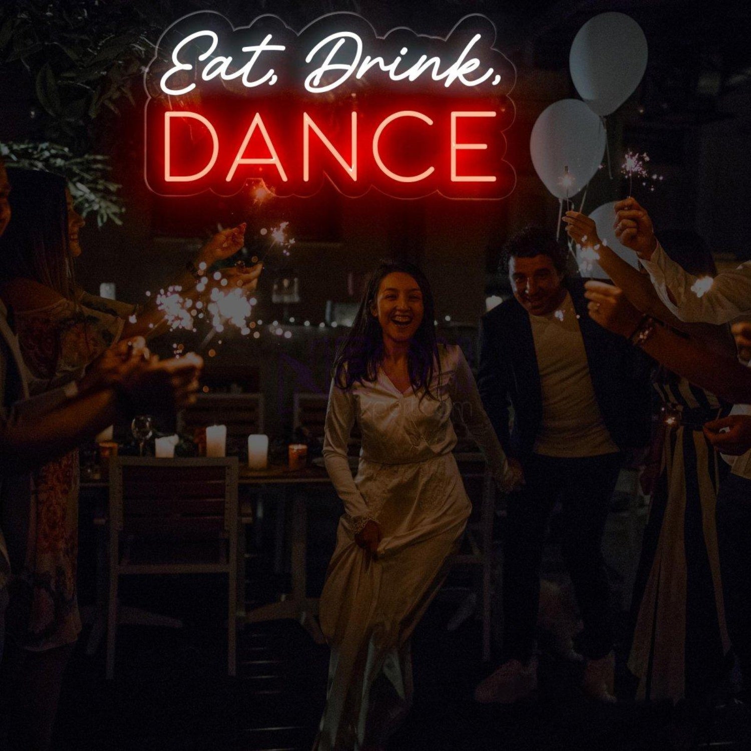 Eat Drink Dance Dual-Color Led Neon Sign Bar Club Party Wall Decor | Shineneon