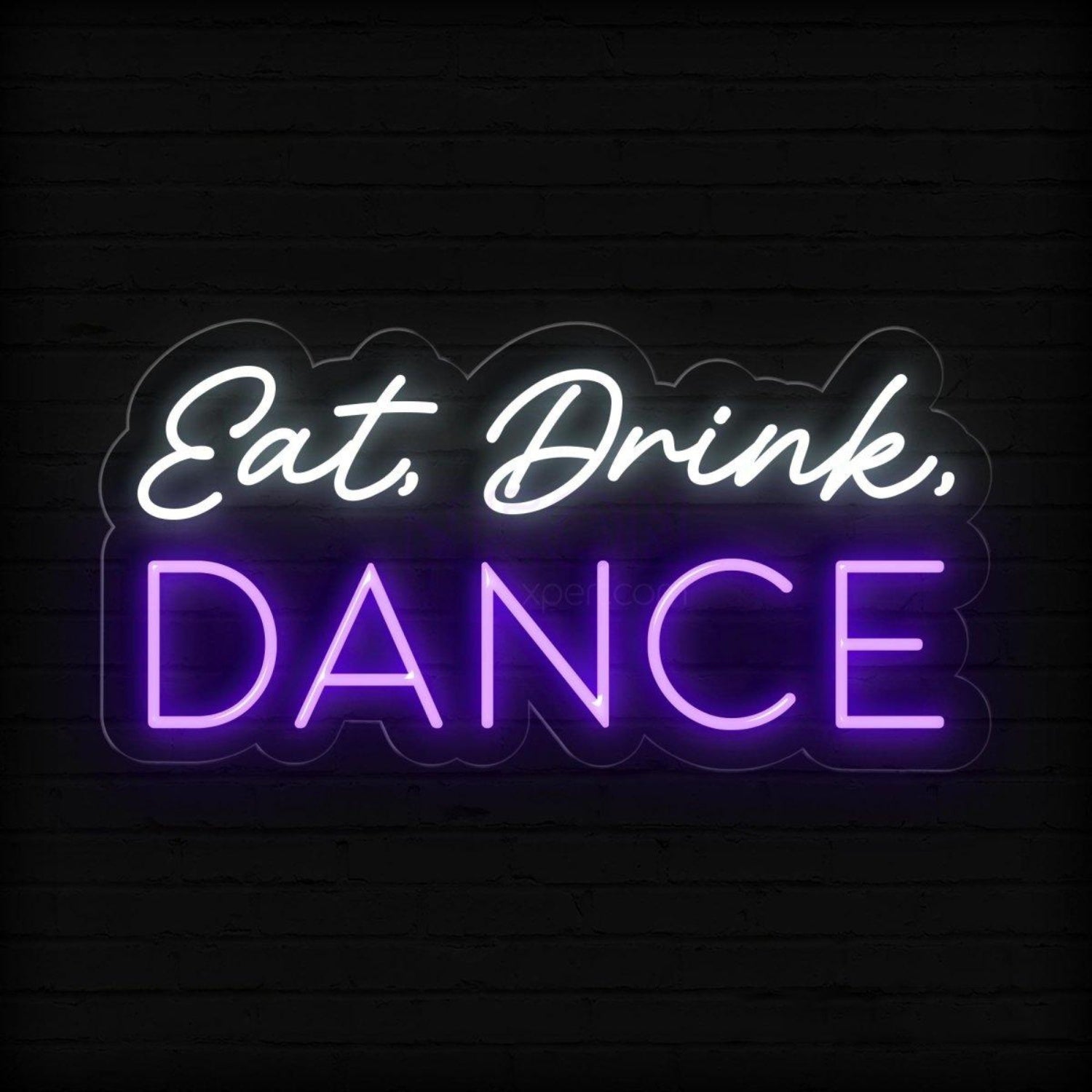 Eat Drink Dance Dual-Color Led Neon Sign Bar Club Party Wall Decor | Shineneon
