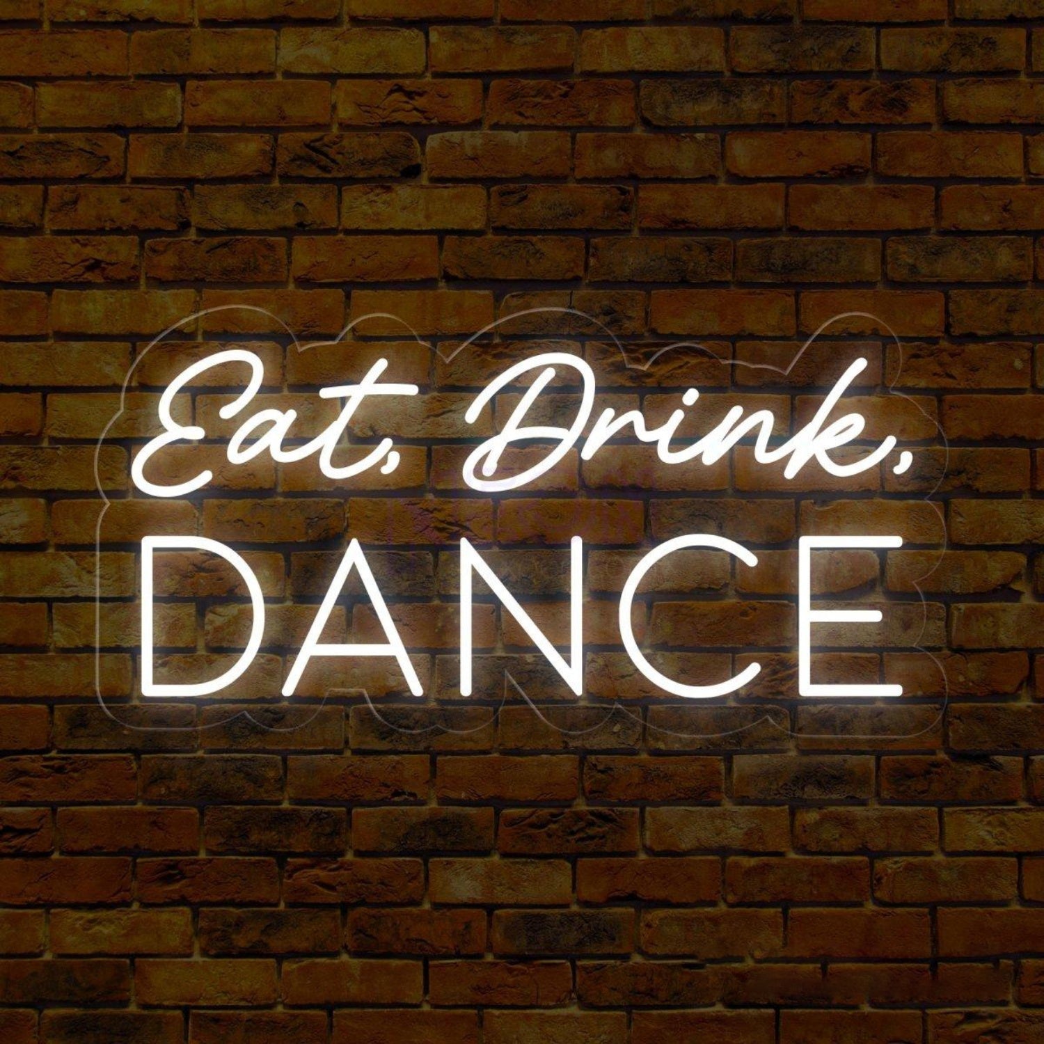 Eat Drink Dance Dual-Color Led Neon Sign Bar Club Party Wall Decor | Shineneon