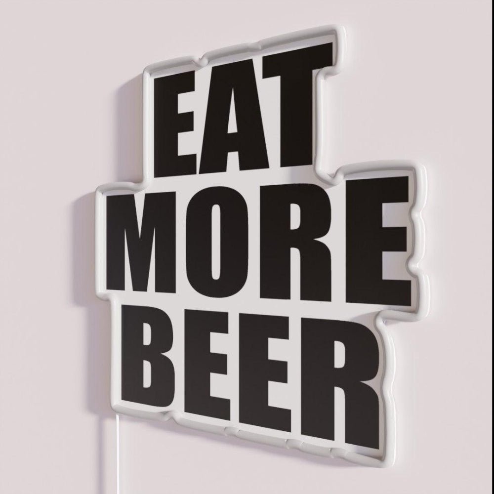 Eat More Beer V2 Rgb Led Neon Sign - Shineneon