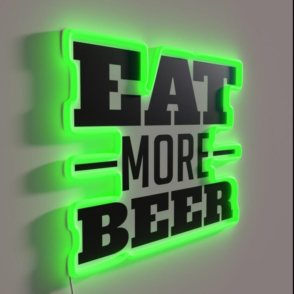 Eat More Beer V6 Rgb Led Neon Sign - Shineneon