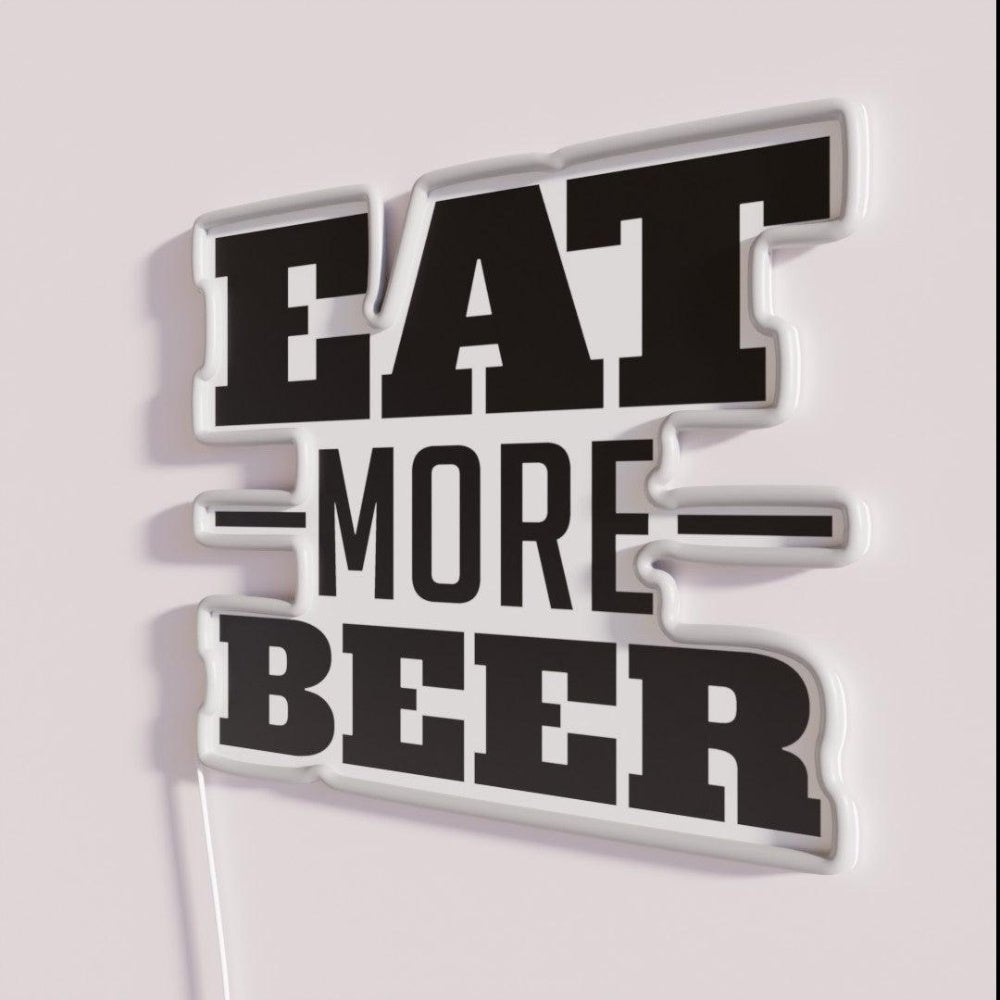 Eat More Beer V6 Rgb Led Neon Sign - Shineneon