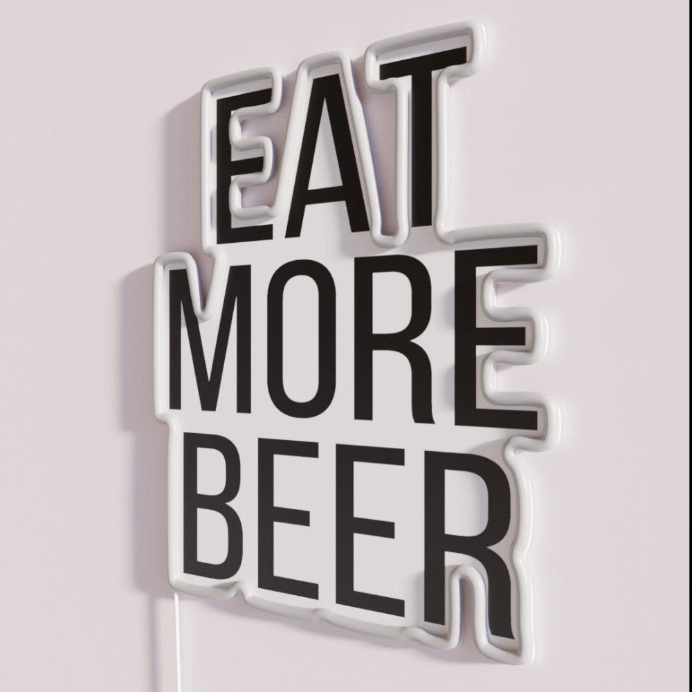Eat More Beer V9 Rgb Led Neon Sign - Shineneon