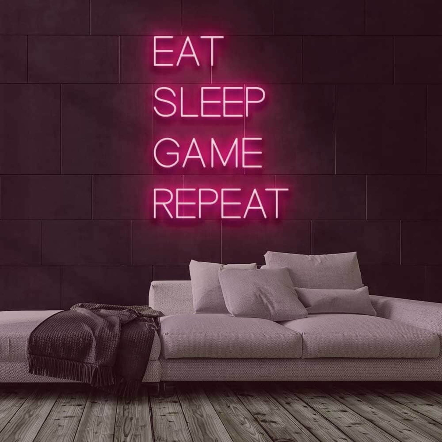 Eat Sleep Game Repeat Led Neon Sign | Shineneon