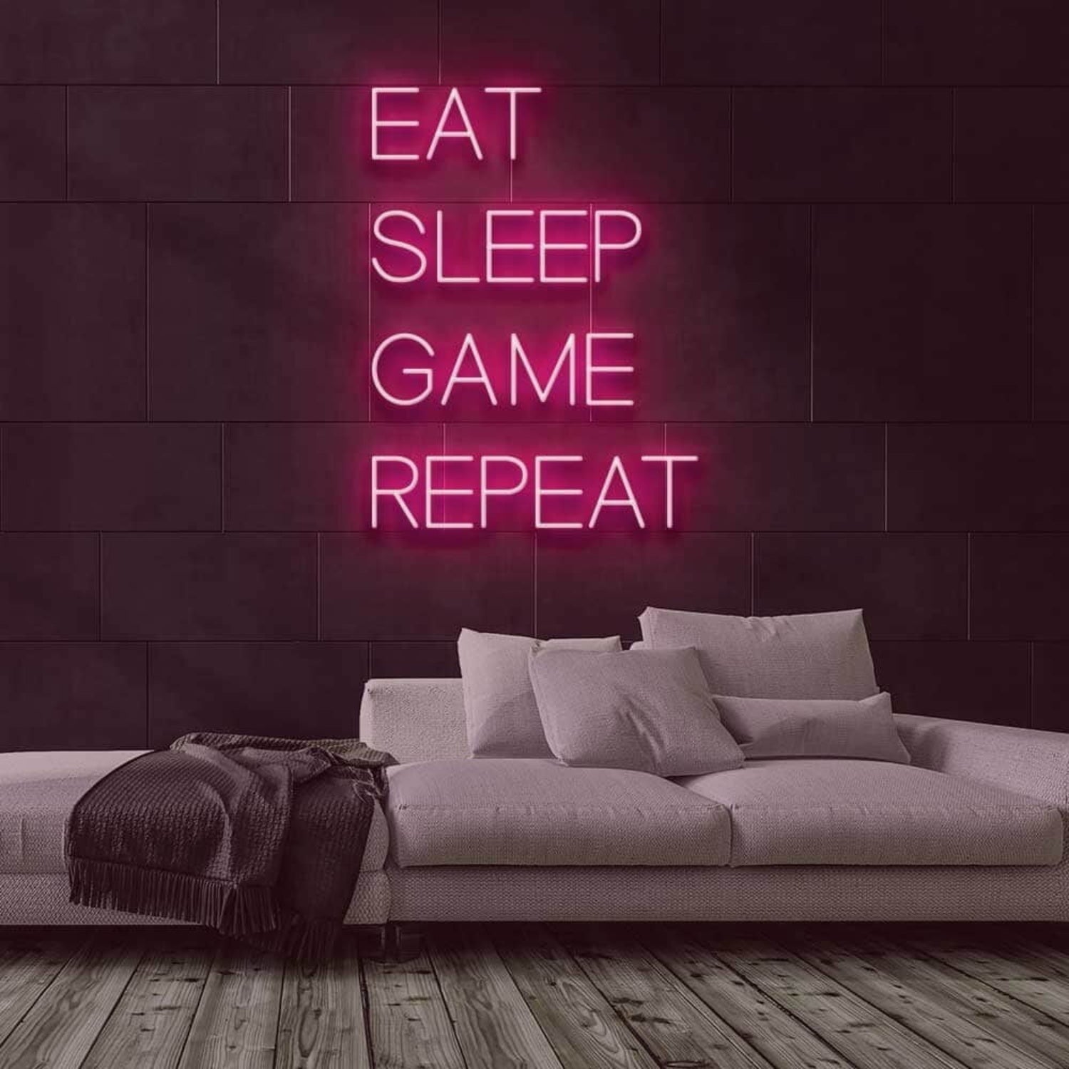 Eat Sleep Game Repeat Led Neon Sign - Shineneon
