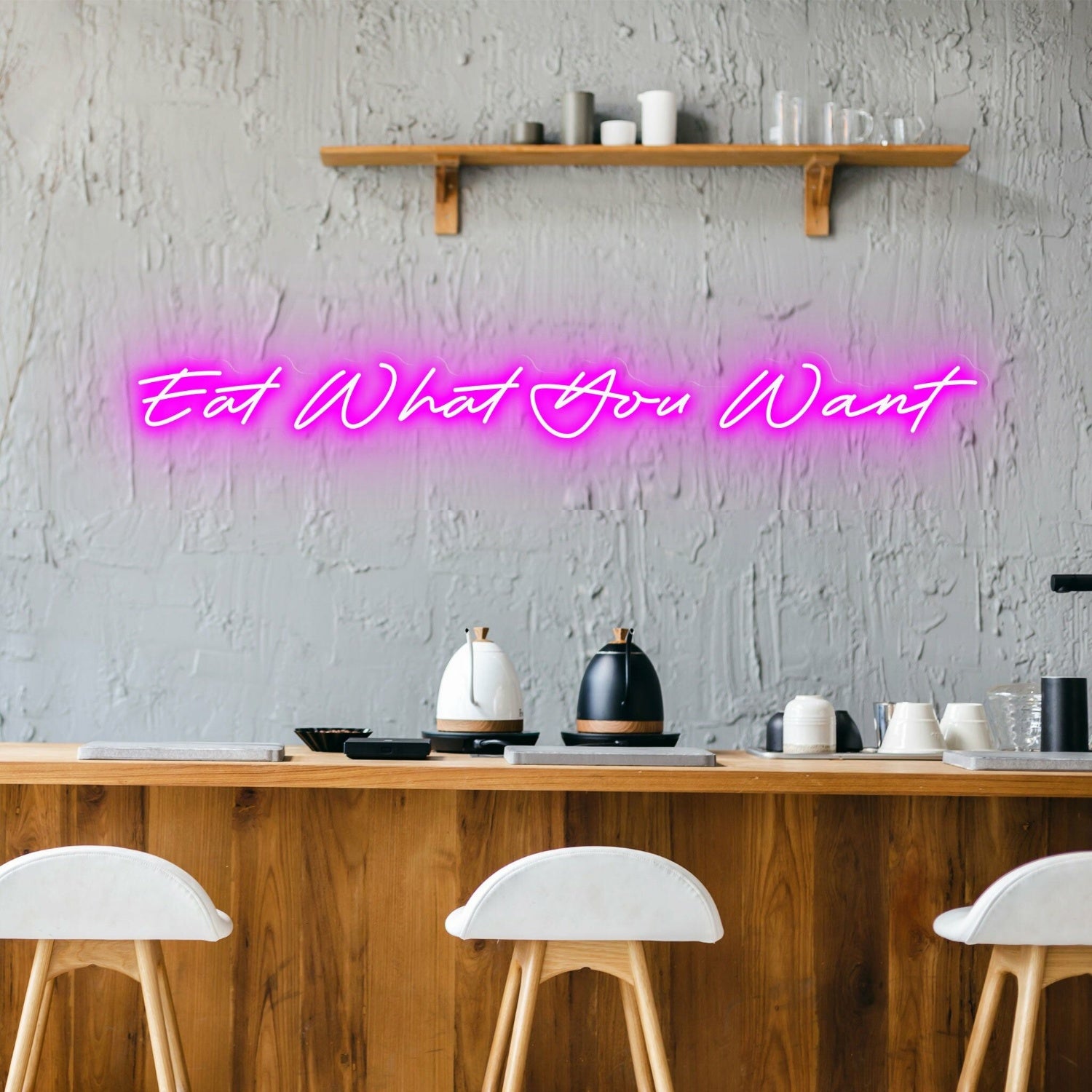Eat What You Want Celebrate Food Freedom With Fun Neon | Shineneon