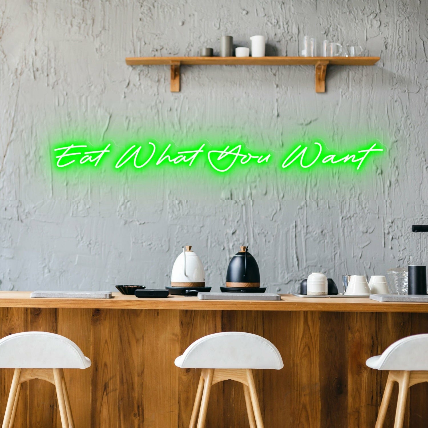 Eat What You Want Celebrate Food Freedom With Fun Neon | Shineneon