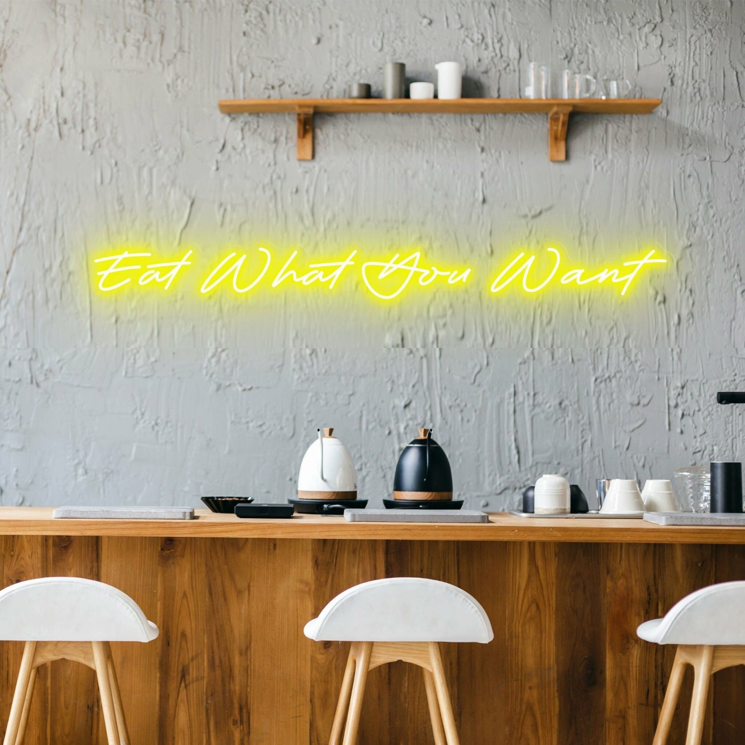 Eat What You Want Celebrate Food Freedom With Fun Neon | Shineneon