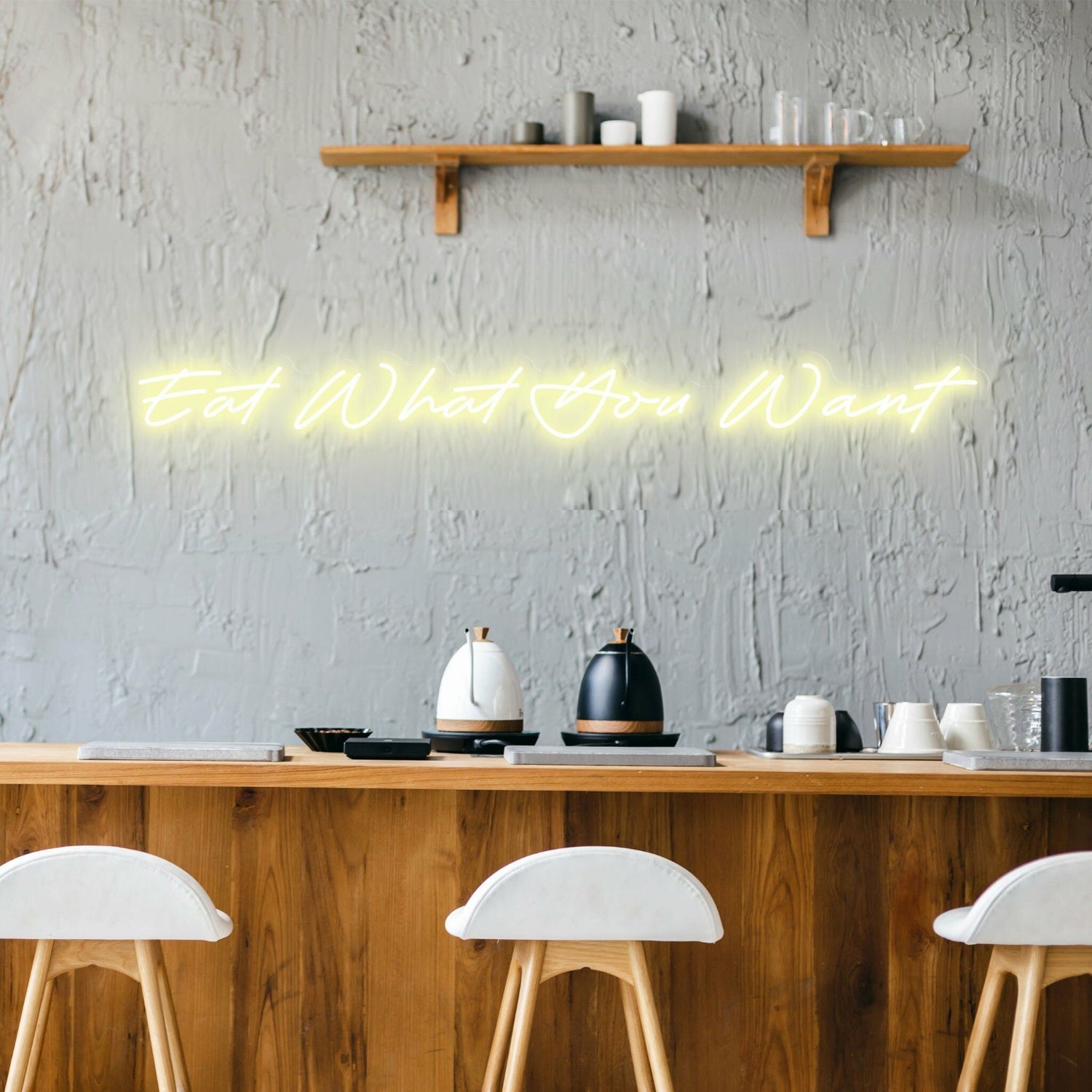 Eat What You Want Celebrate Food Freedom With Fun Neon | Shineneon