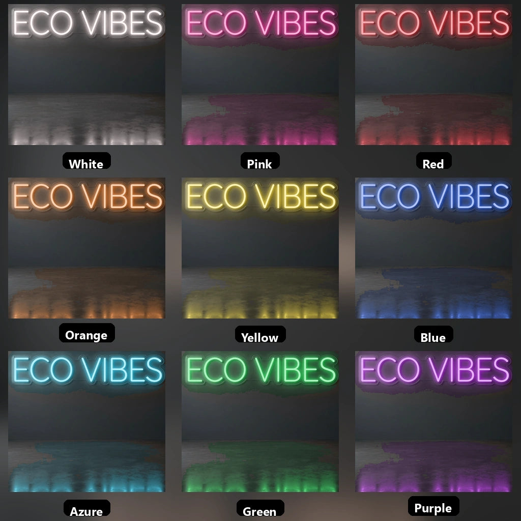 Eco Vibes LED Neon Sign - 05 Color Grid