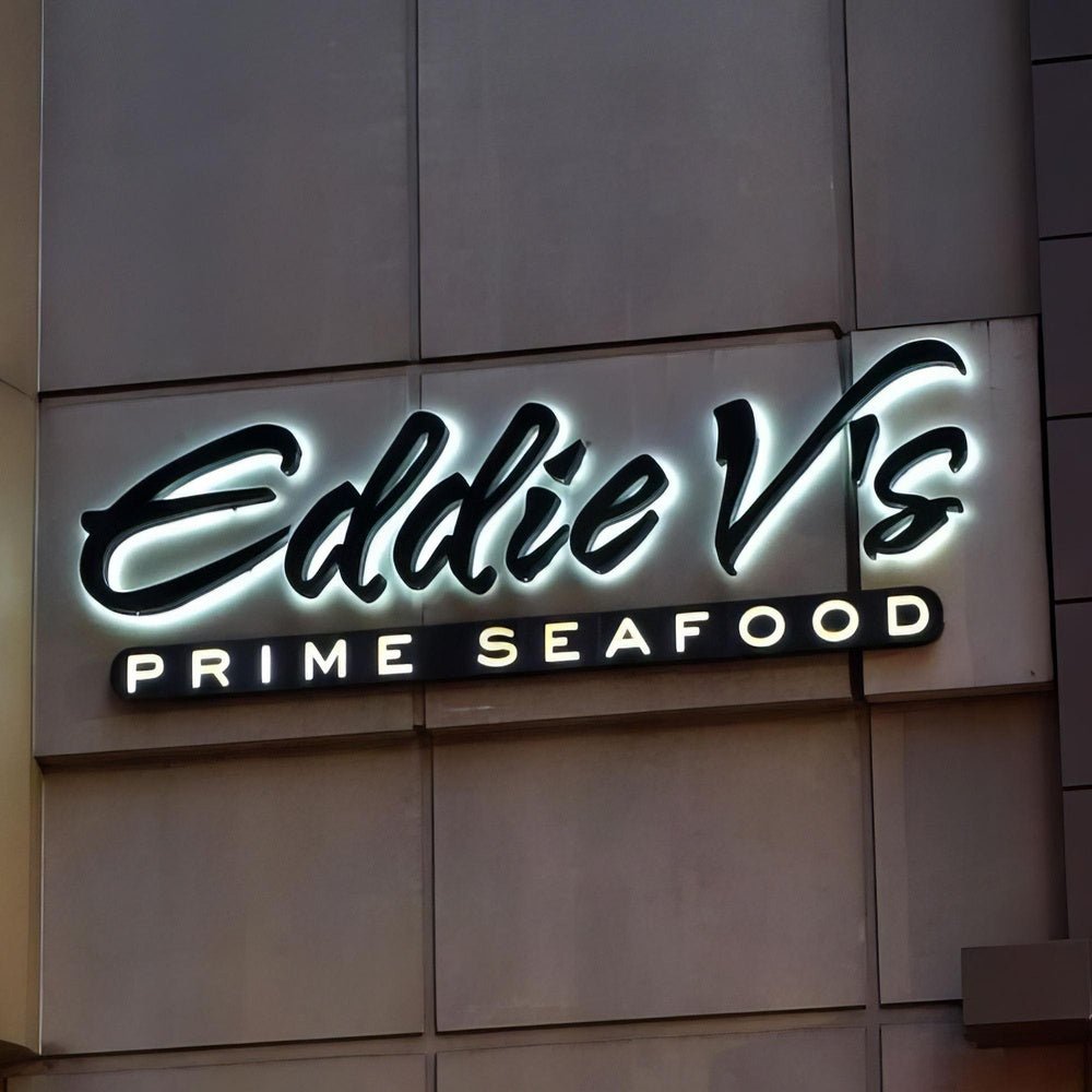 Eddie Vs Prime Seafood 3D Backlit Letters Business Metal Led Sign - Shineneon