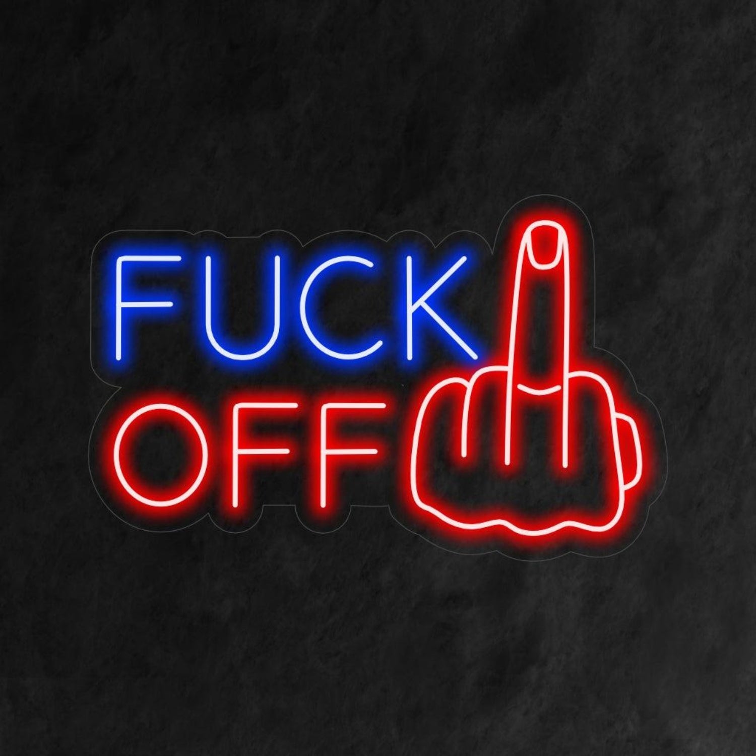 Edgy Back Off Led Neon Sign For Man Cave Decor | Shineneon