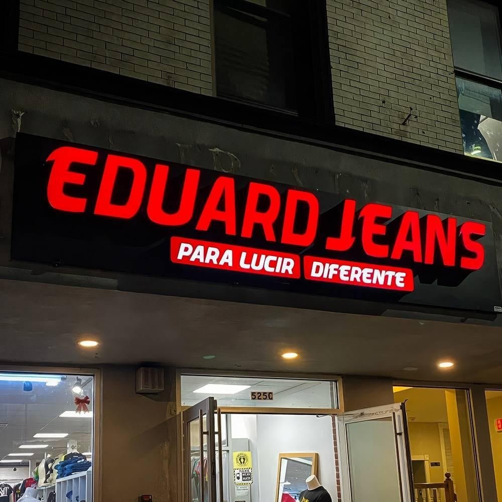Eduard Jeans 3D Frontlit Letters Metal Led Sign - Shineneon