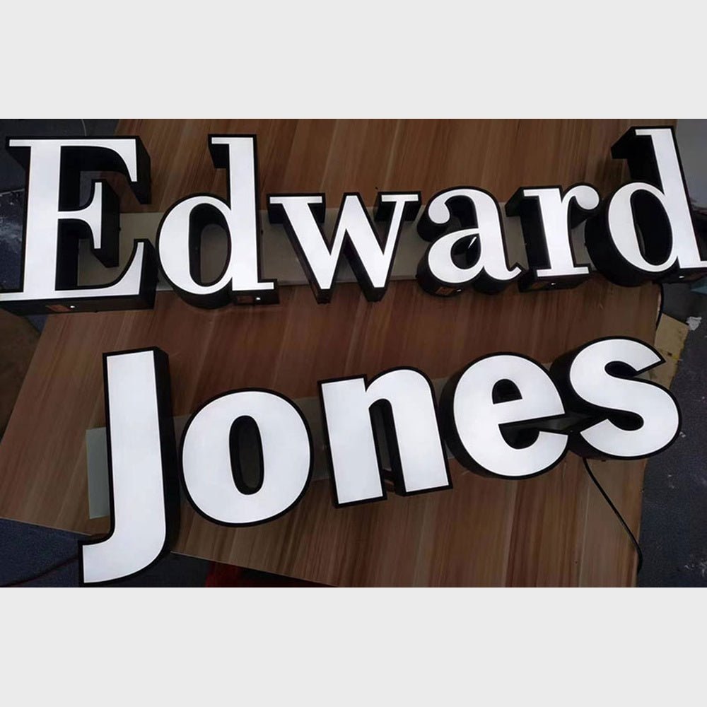 Edward Jones 3D Frontlit Channel Letters Led Light Sign - Shineneon
