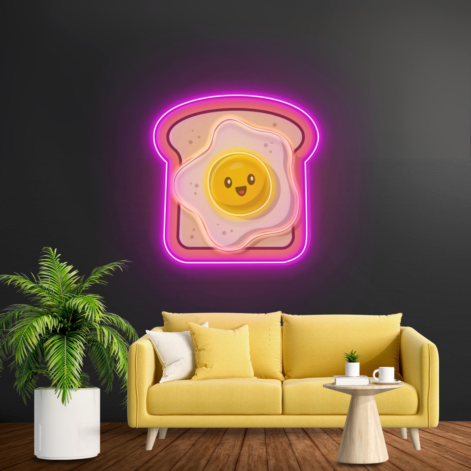 Eggs On Toast Custom Led Signs Artwork For Sale - Shineneon