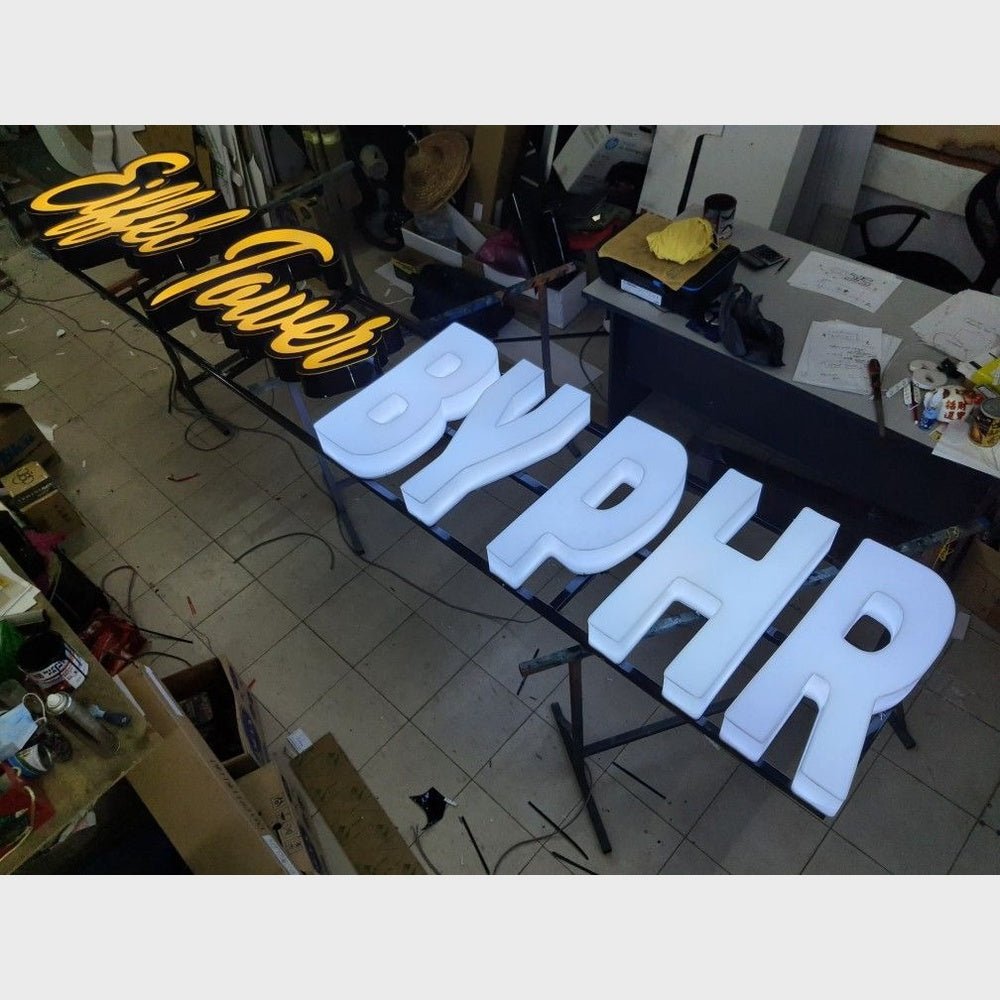 Eiffel Tower By Phr 3D Frontlit And Backlit Channel Letter Led Light Sign - Shineneon