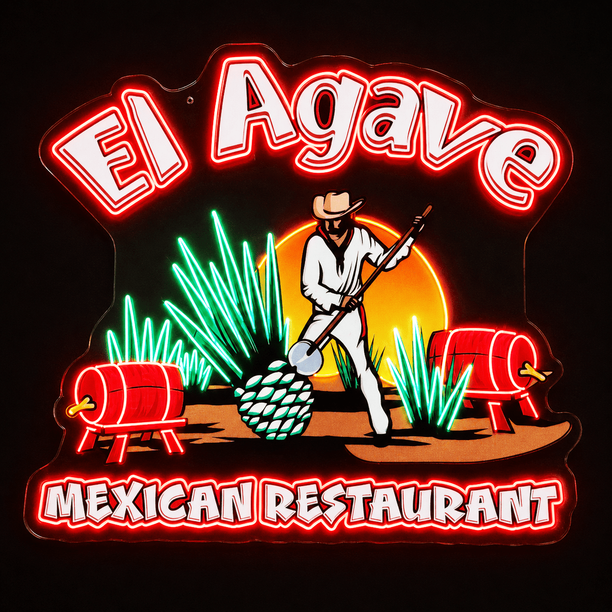 El Agave MEXICAN Custom LED Neon Sign - Shineneon