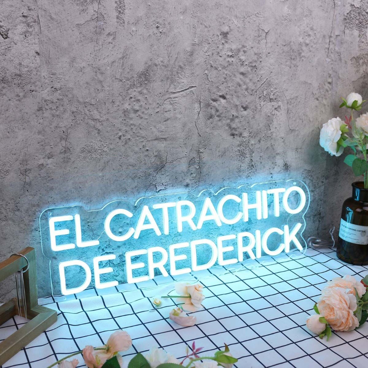 El Catrachito De Frederick Blue Led Neon Sign - Shineneon
