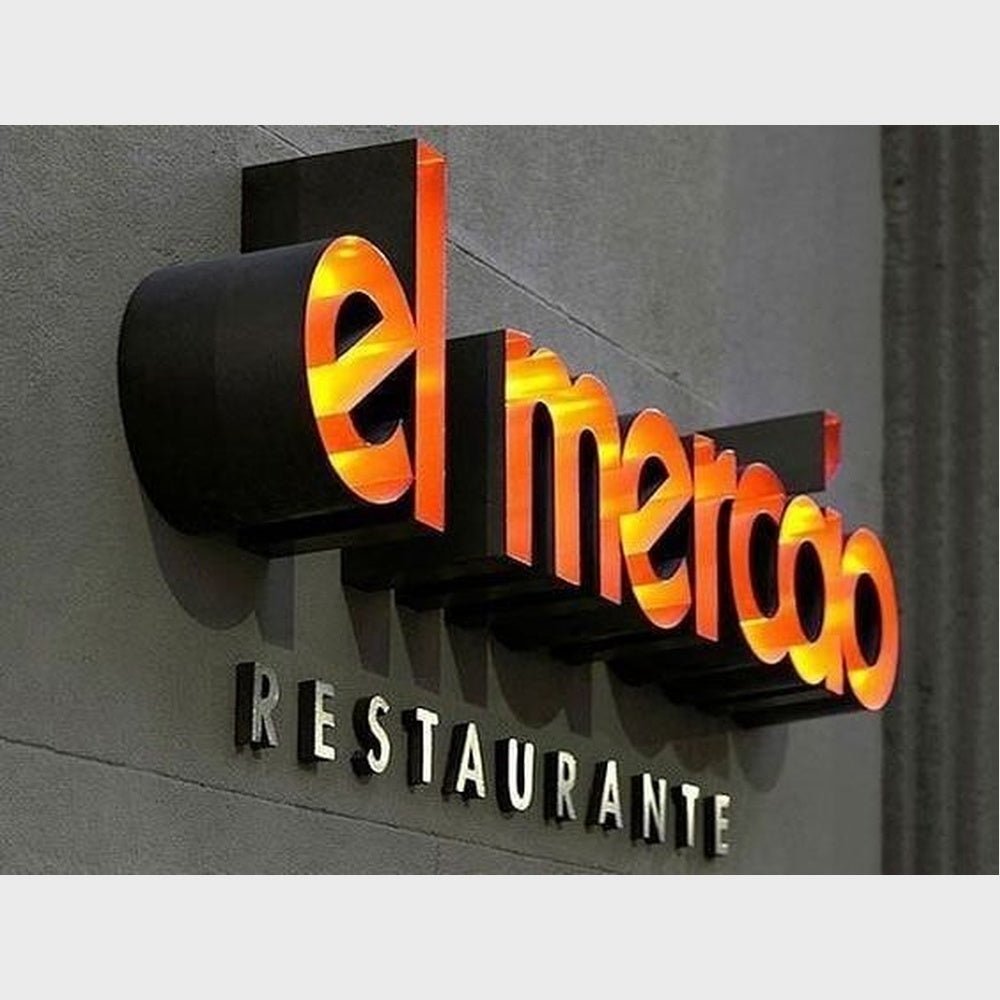 El Merodo Restaurant 3D Frontlit Channel Letters Led Light Sign - Shineneon
