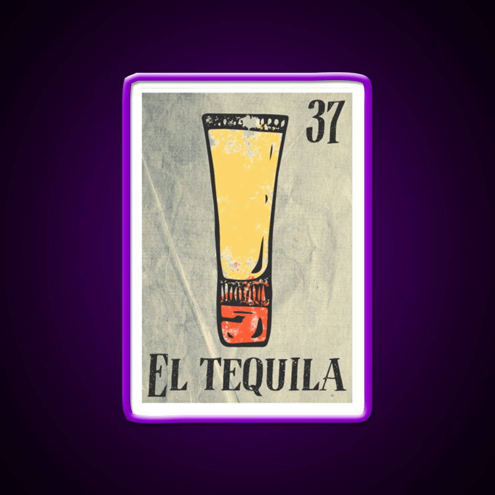 El Tequila Party Drink Tequila Led Neon Sign Rgb Color - Shineneon