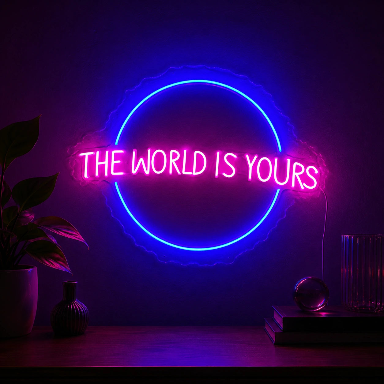 Electric World Circle Neon Sign LED Neon Sign high-converting product image